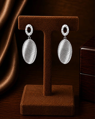Rhodium Sphere DemiFine Danglers - Kyza