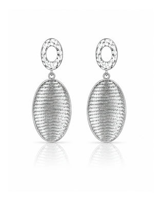 Rhodium Sphere DemiFine Danglers - Kyza