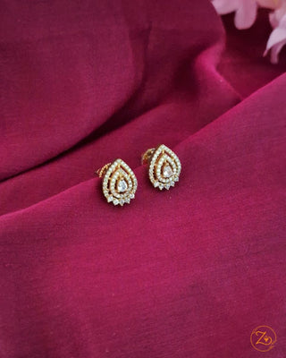 Zevarly Kajal Earrings White Stone