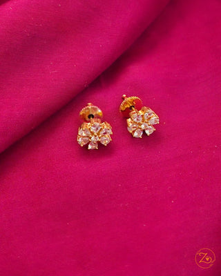 Zevarly Sitara Earrings White Stone