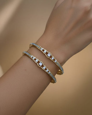 Elegant American Diamond Kada - AD Bangles | Main Product View | Buy Online India | Zevarly