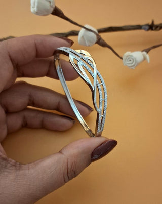 Elizah Princess-cut AD Bracelet - AD Bracelet | Bracelet Close-Up | Buy Online India | Zevarly