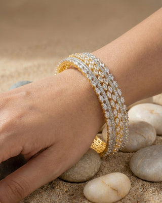 Zevarly Eshita Gold-Plated Bangles
