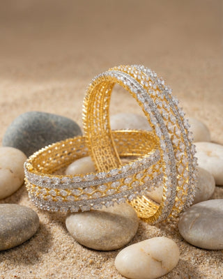 Zevarly Eshita Gold-Plated Bangles