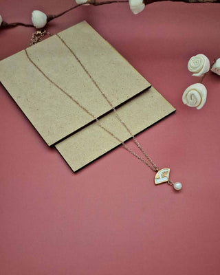Garim Pendant - AD Pendant Set | Model Wearing View | Buy Online India | Zevarly