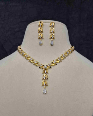 Gayatari CZ Necklace Set Side View