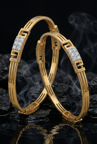 Zevarly Shivina Cubic Zircon Bangles