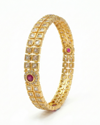 Zevarly Mandana Kundan Princess AD Bangle
