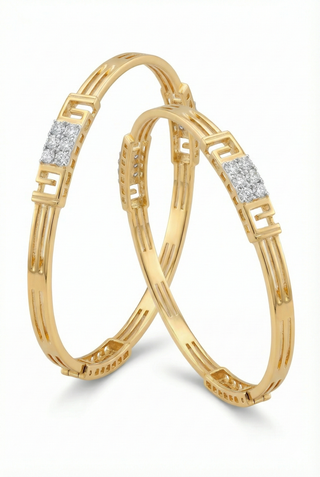 Zevarly Shivina Cubic Zircon Bangles