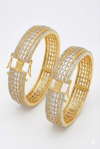 Zevarly Nitya AD Bangles