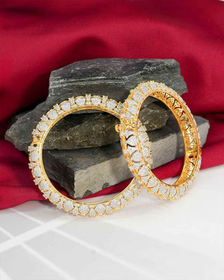 Gokhuru Openable American Diamond Bangles Image 4