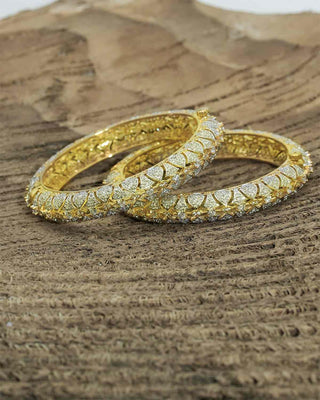 Gokhuru Openable American Diamond Bangles Image 5