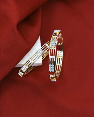 Indrani American Diamond Bangles Side Image 3