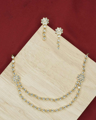 Jancy Wedding Two Line Necklace Set - Zevarly