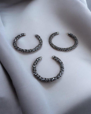 Kaavya Combo Oxidized Bracelets - AD Bracelet | Main Product View | Buy Online India | Zevarly
