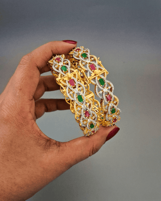 Karishma AD Kada - AD Bangles | Lifestyle Shot | Buy Online India | Zevarly