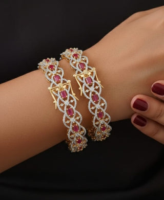 Karishma AD Kada - AD Bangles | Side Angle View | Buy Online India | Zevarly