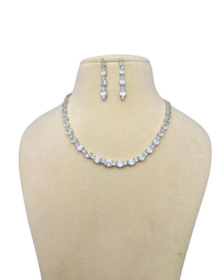 Karishma AD Necklace Set front view with dummy