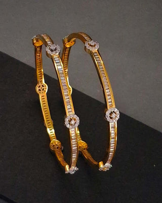 Kesar American Diamond Bangles - AD Bangles | Main Product View | Buy Online India | Zevarly