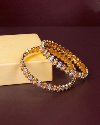 Kovika American Diamond Bangles Side View