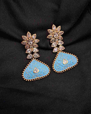 Kritika Kundan Earrings - Front View