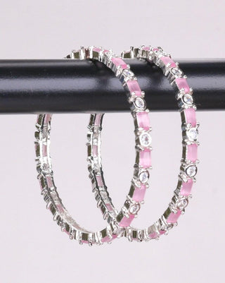 Lavanya Party Wear AD Bangles - AD Bangles | Model Wearing View | Buy Online India | Zevarly