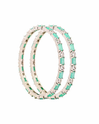 Lavanya Party Wear AD Bangles - AD Bangles | Model Wearing View | Buy Online India | Zevarly