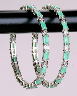 Lavanya Party Wear AD Bangles - AD Bangles | Model Wearing View | Buy Online India | Zevarly