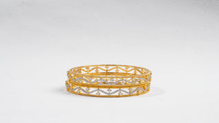 Mahika Gold-Plated Bangles - AD Bangles | Lifestyle Shot | Buy Online India | Zevarly