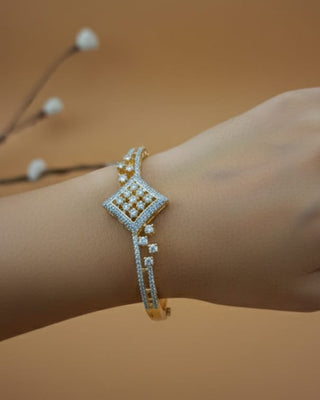 Nisha Slick AD Openable Bracelet - AD Bracelet | Main Product View | Buy Online India | Zevarly