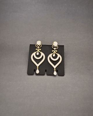 Nivisha Ad Earrings - AD Earrings | Main Product View | Buy Online India | Zevarly