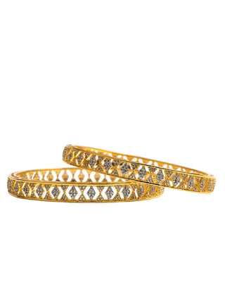 Zevarly Tanirika Gold Plated Bangles