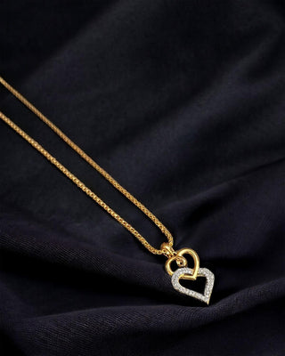 Pendant with Chain - AD Pendant Set | Main Product View | Buy Online India | Zevarly