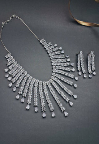 Zevarly Anaisha CZ Necklace Set