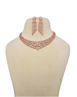 Amara Trending Necklace Set RG - Zevarly