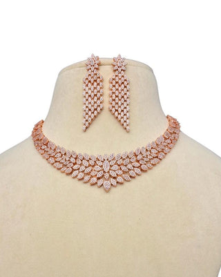 Amara Trending Necklace Set RG - Zevarly