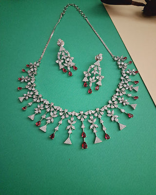 Radhika AD Necklace Set Close View