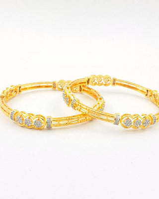 Radhika American Diamond Bangles - AD Bangles | Stone Detail View | Buy Online India | Zevarly