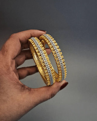 Radiant AD Bangles - AD Bangles | Side Angle View | Buy Online India | Zevarly