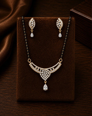 Elegant AD Stone Mangalsutra - Sarla - AD MANGALSUTRA | Zevarly (Image 1)