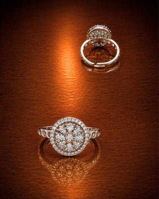 Designer AD Adjustable Ring - Gomti