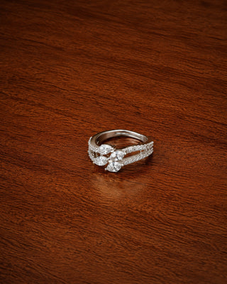 Elegant AD Adjustable Marquee Ring - Laila
