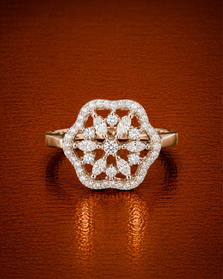 Partywear Adjustable AD Ring - Tilotama