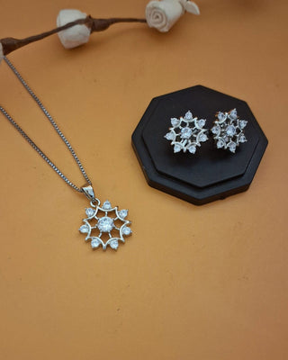 Roop Miniature Pendant Set - AD Pendant Set | Set Full View | Buy Online India | Zevarly