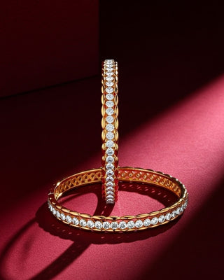 Rukmini AD Chuda - AD Bangles | Bangle Set Close-Up | Buy Online India | Zevarly