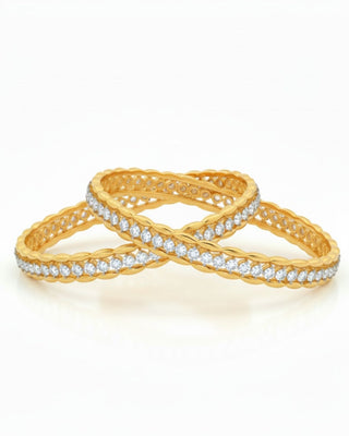 Rukmini AD Chuda - AD Bangles | Model Wearing View | Buy Online India | Zevarly
