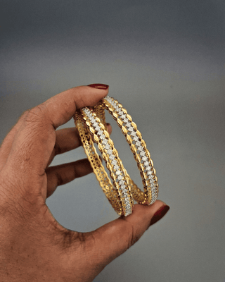 Rukmini AD Chuda - AD Bangles | Side Angle View | Buy Online India | Zevarly