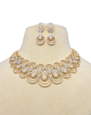 MARCELO MICRO CZ NECKLACE SET GJ - Zevarly