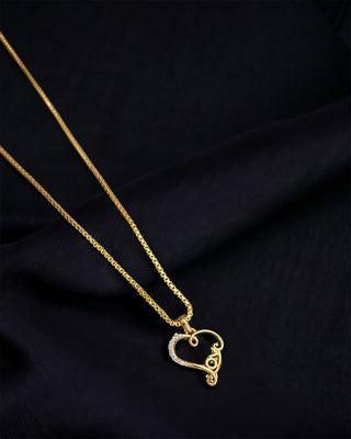 SYMBOL OF LOVE LOCKET WITH CHAIN - Zevarly