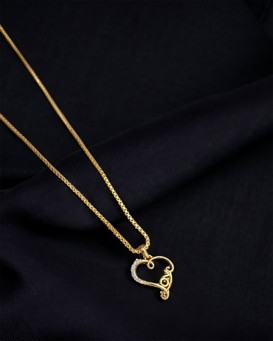 SYMBOL OF LOVE LOCKET WITH CHAIN